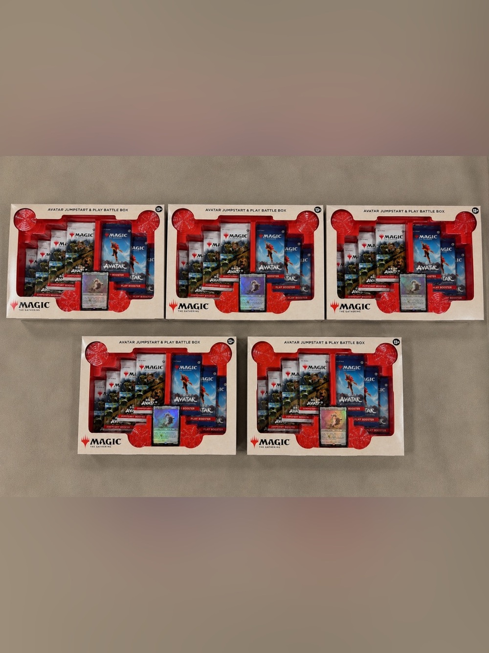 NWT! 5 boxes! Magic Avatar Jumpstart & Play Battle Box - White, Red, Blue